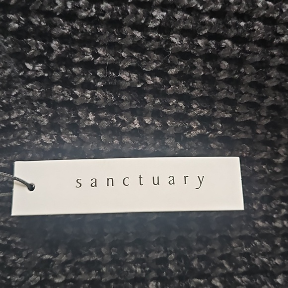 NWT Sanctuary Under the Stars Chenille Black Soft Slouchy Crewneck Sweater XL - Picture 6 of 12